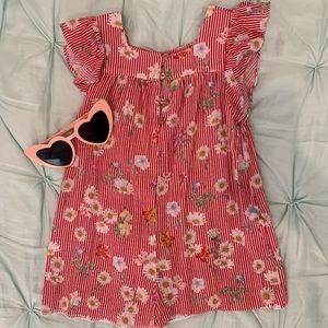 Zara Toddler Girls Red Romper